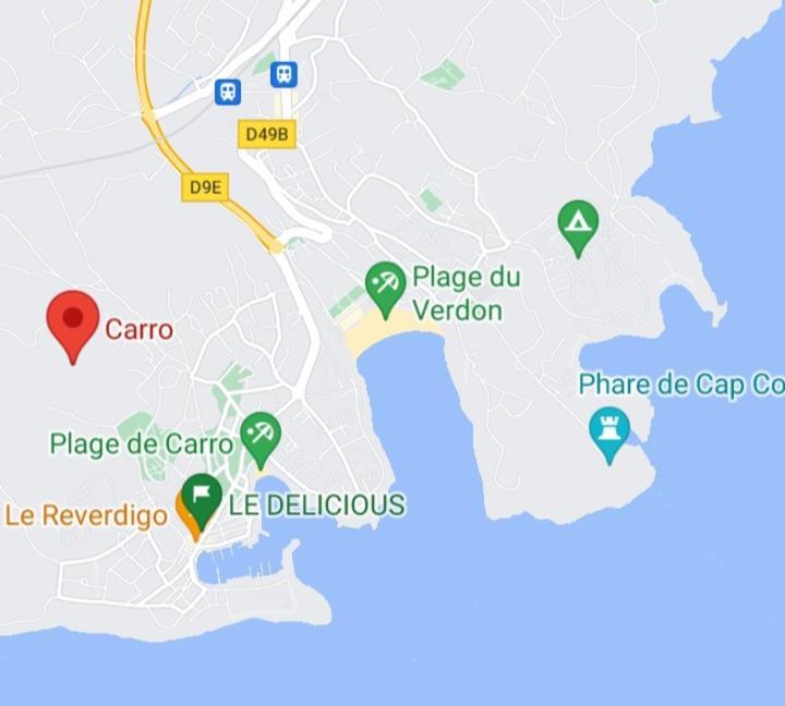 מרטיג Bel Appartement Avec Terrasse - Plage De Carro A Pied מראה חיצוני תמונה