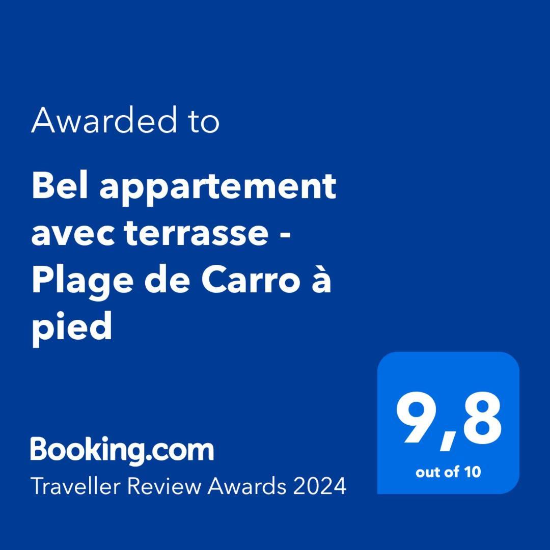 מרטיג Bel Appartement Avec Terrasse - Plage De Carro A Pied מראה חיצוני תמונה